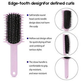 UHACLWS brush staged with travel pouch for convenient on-the-go styling