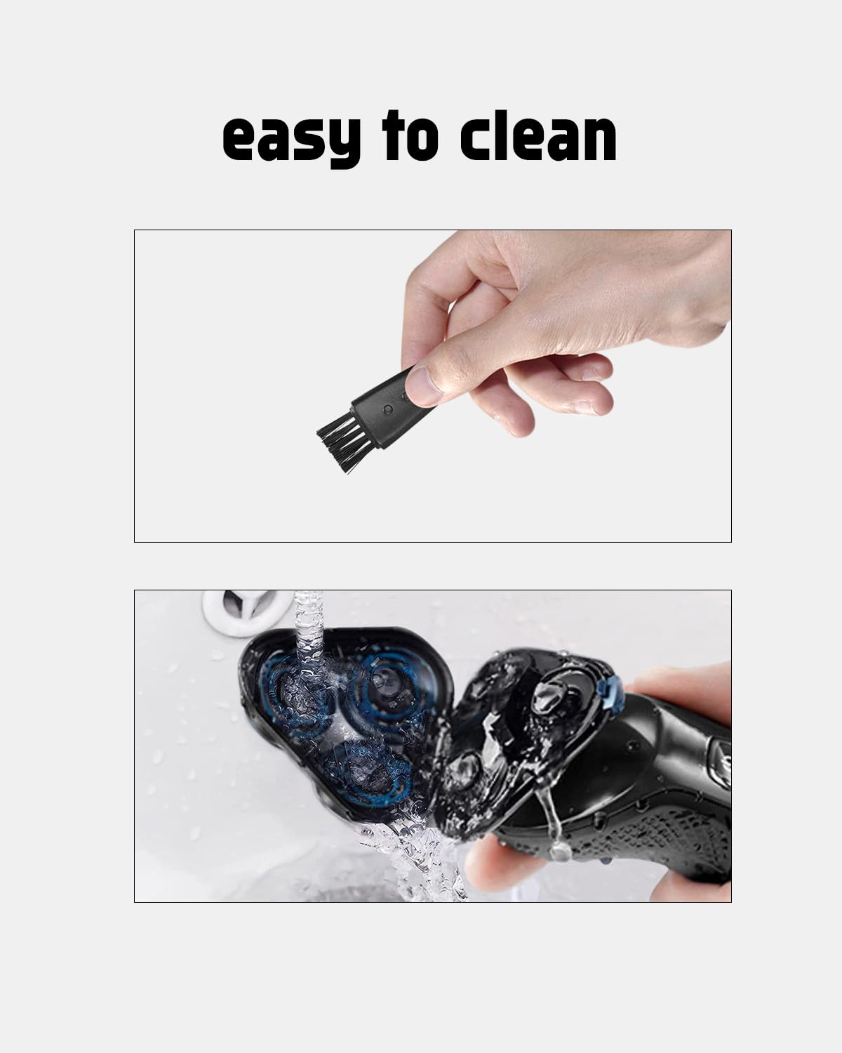 uijino cleaning brush with replacement heads for easy maintenance and longer blade life