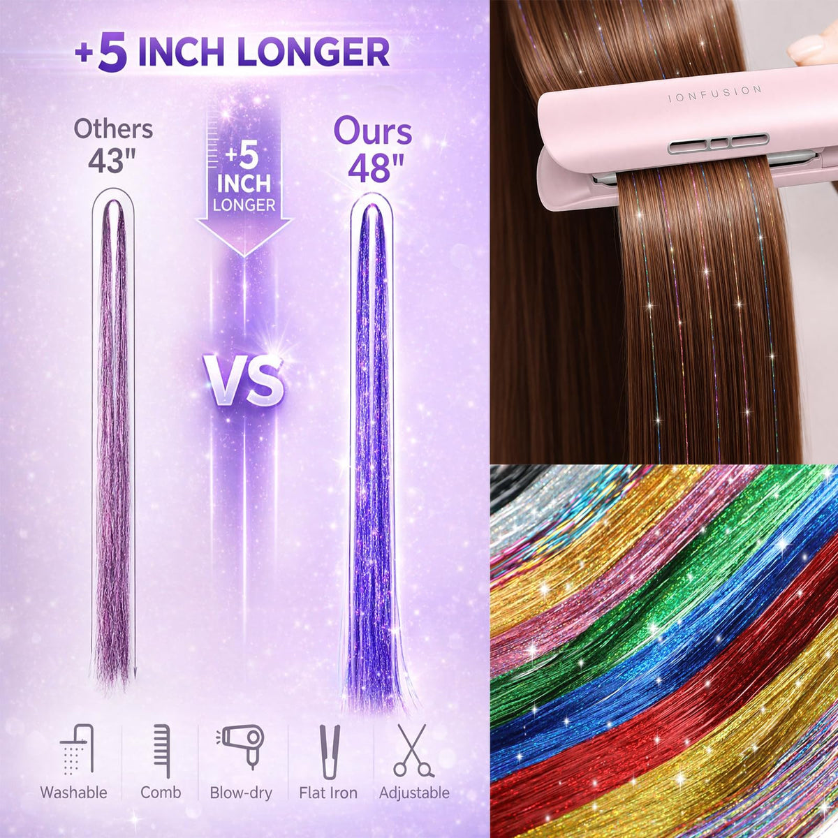 Uikreo beads and clips detail showing silicone beads and clips for secure, gentle attachment