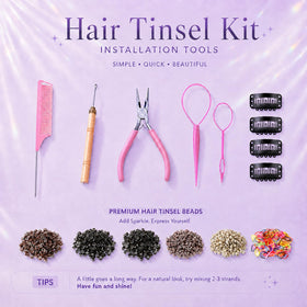 Uikreo braid with multicolor tinsel demonstrating layered color effects and movement