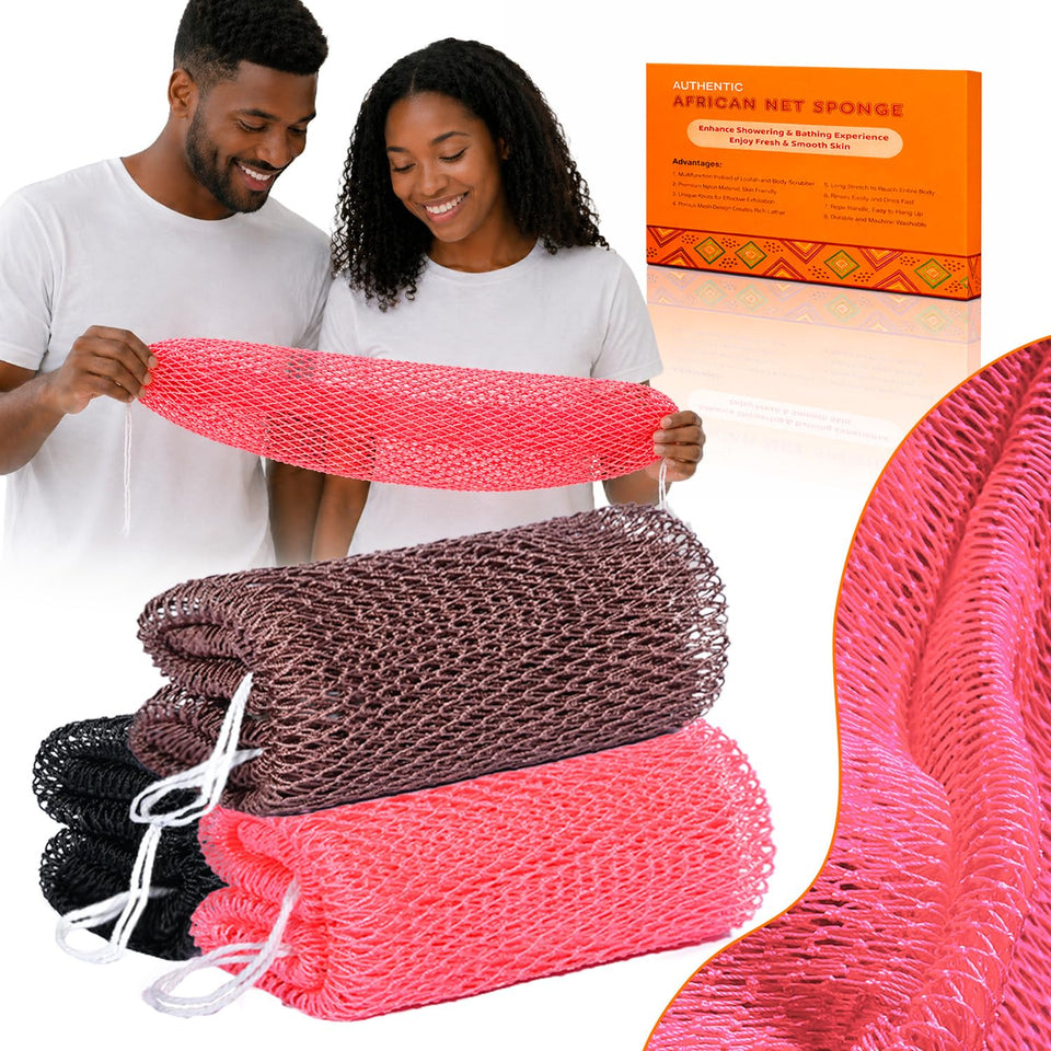 Uikreo front packaging showing three-color net sponges and family pack convenience
