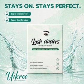 Uikreo worn before and after image showing enhanced eye definition benefit