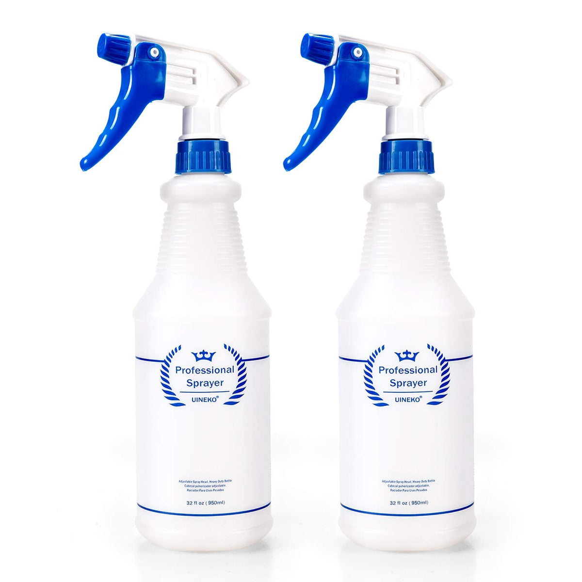 Uineko front view of two 32 oz bottles showing packaging and capacity benefit