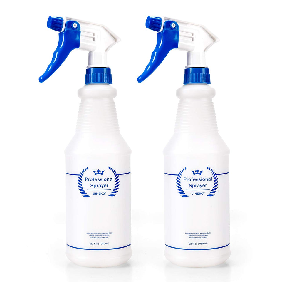Uineko front view of two 32 oz bottles showing packaging and capacity benefit
