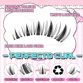 UIYPL trimmed cluster held on scissors, customizable length to fit eye shape