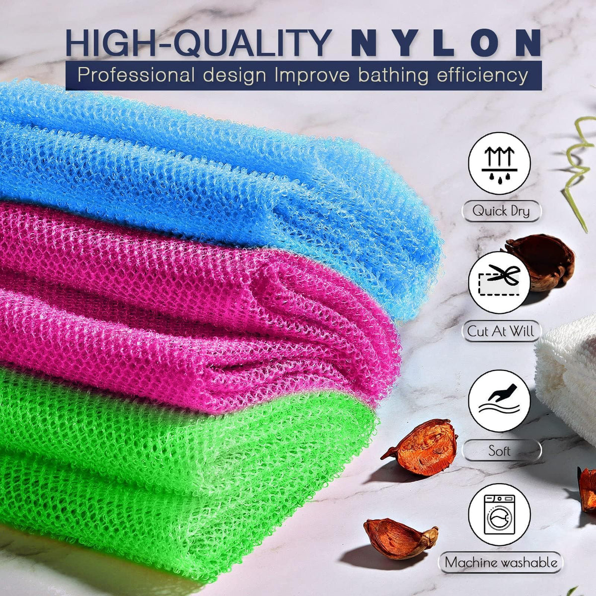 UJFQBH flatlay of rose red blue green sponges showing color options and versatility