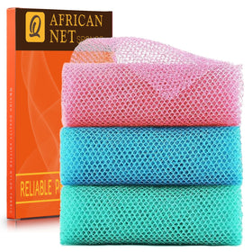 UJFQBH three-piece net pack showing pink blue green nets and packaging, easy share benefit