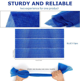 UJFQBH full-length sponge stretched to show reach and back-access benefit