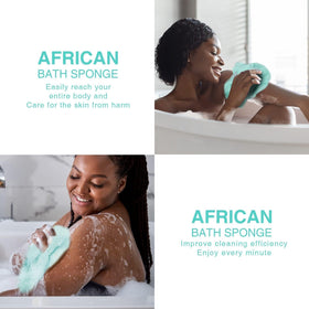 UJFQBH in-shower lifestyle image, illustrates easy lathering and rinsing benefit