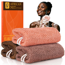 UJFQBH rosewood front packaging showing three net sponges and quick-dry benefit