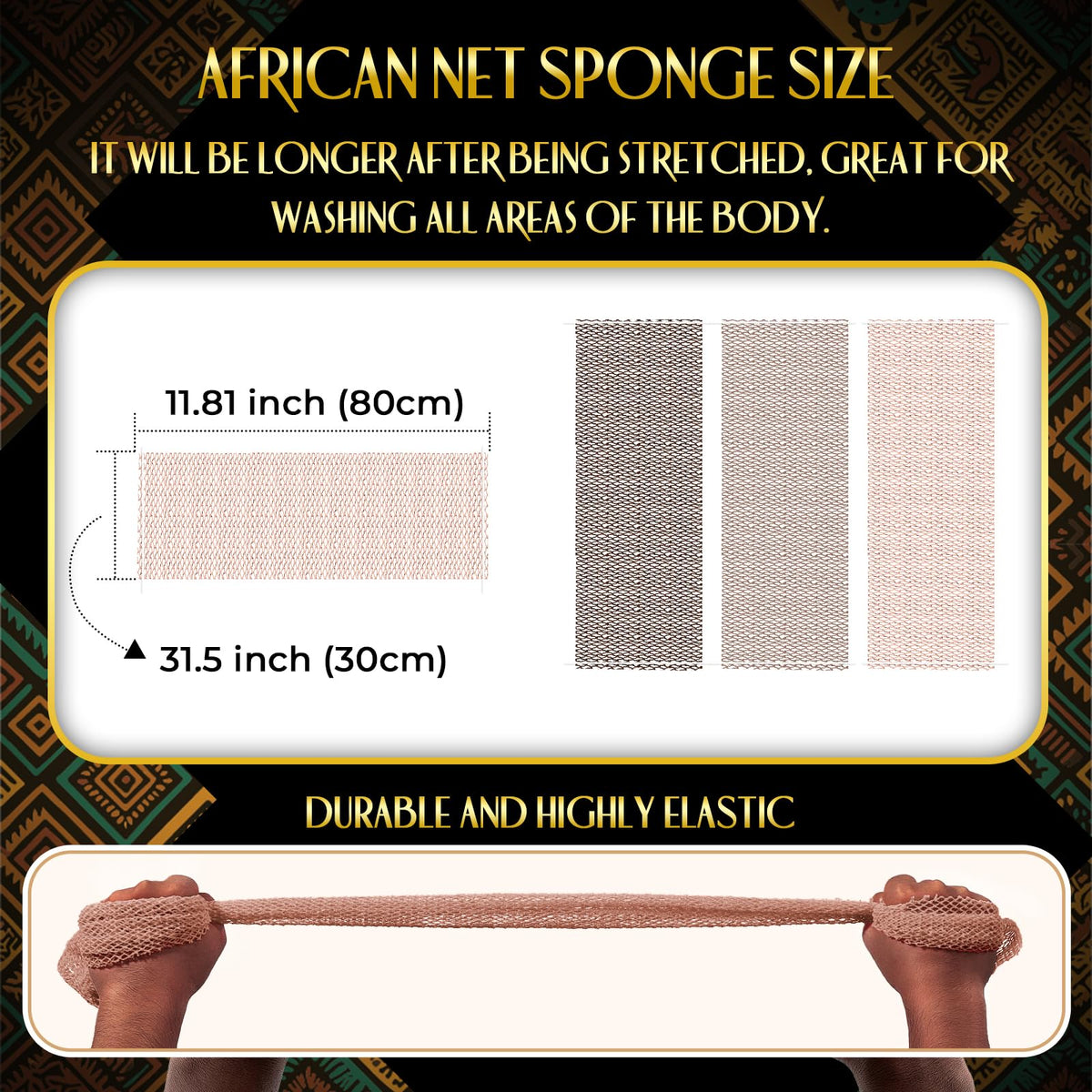 UJFQBH sponge stretched across back demonstrating reach and effortless cleaning