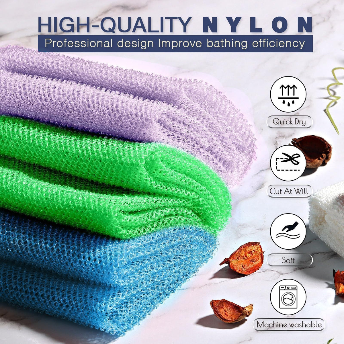 UJFQBH sponge creating dense soap lather, highlighting better cleansing and foam retention
