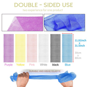 UJFQBH stretched length demonstrating back-scrubbing reach benefit