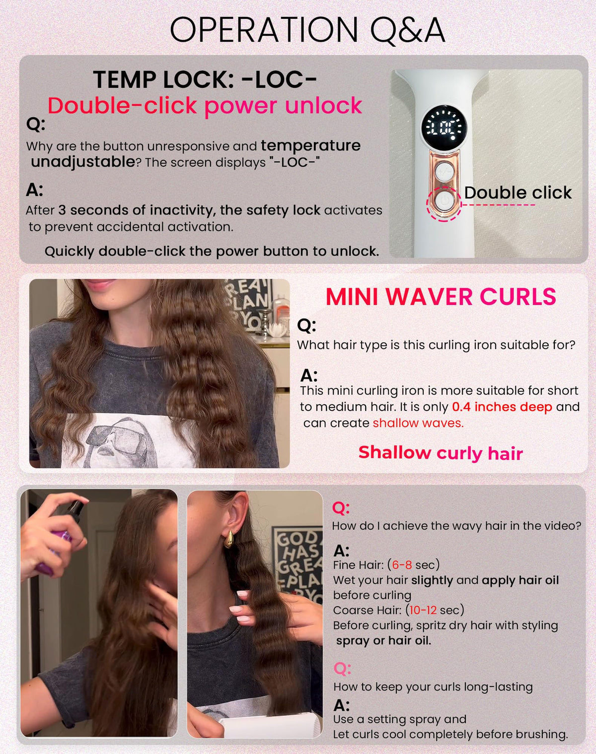 UKLISS mini waver held in hand to show scale and portability benefit