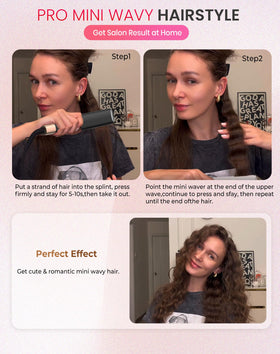 UKLISS mini waver side profile displaying ergonomic handle and sleek finish