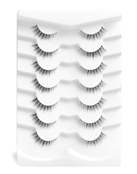 Ukrizi lashes held in hand to show compact 10mm scale