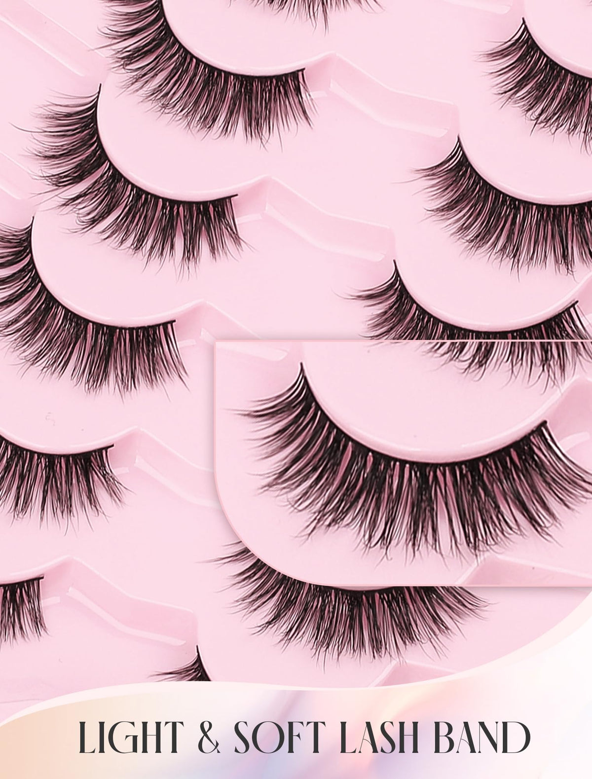 Ukrizi KD01 lashes applied on eye demonstrating natural flared cat-eye look