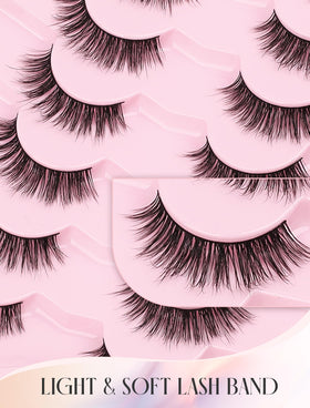 Ukrizi KD01 lashes applied on eye demonstrating natural flared cat-eye look