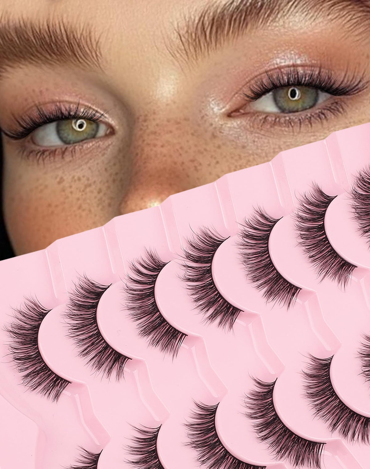 Ukrizi KD01 front packaging showing lashes and compact tray for easy storage