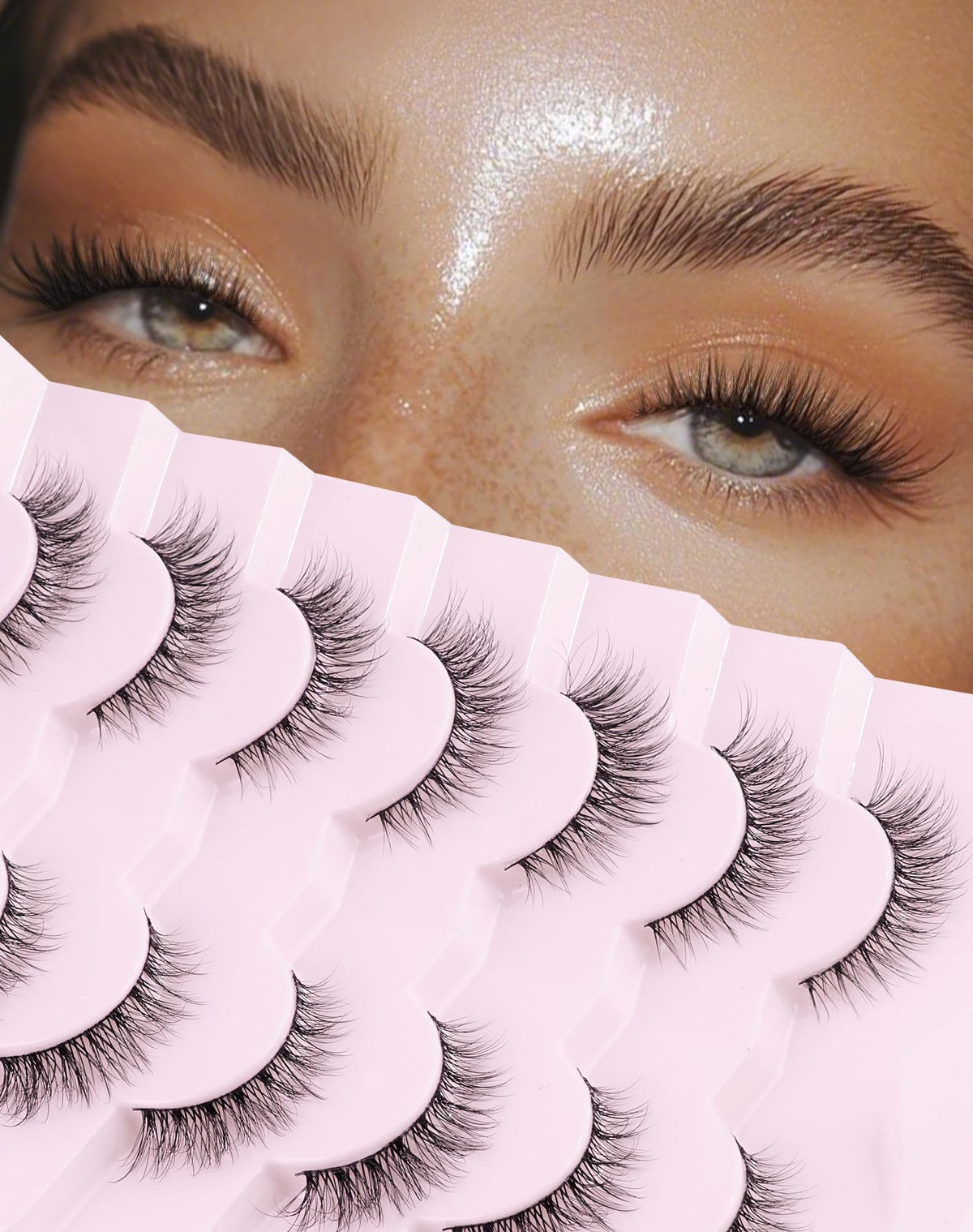 Ukrizi UK222 front packaging showing natural lightweight lashes
