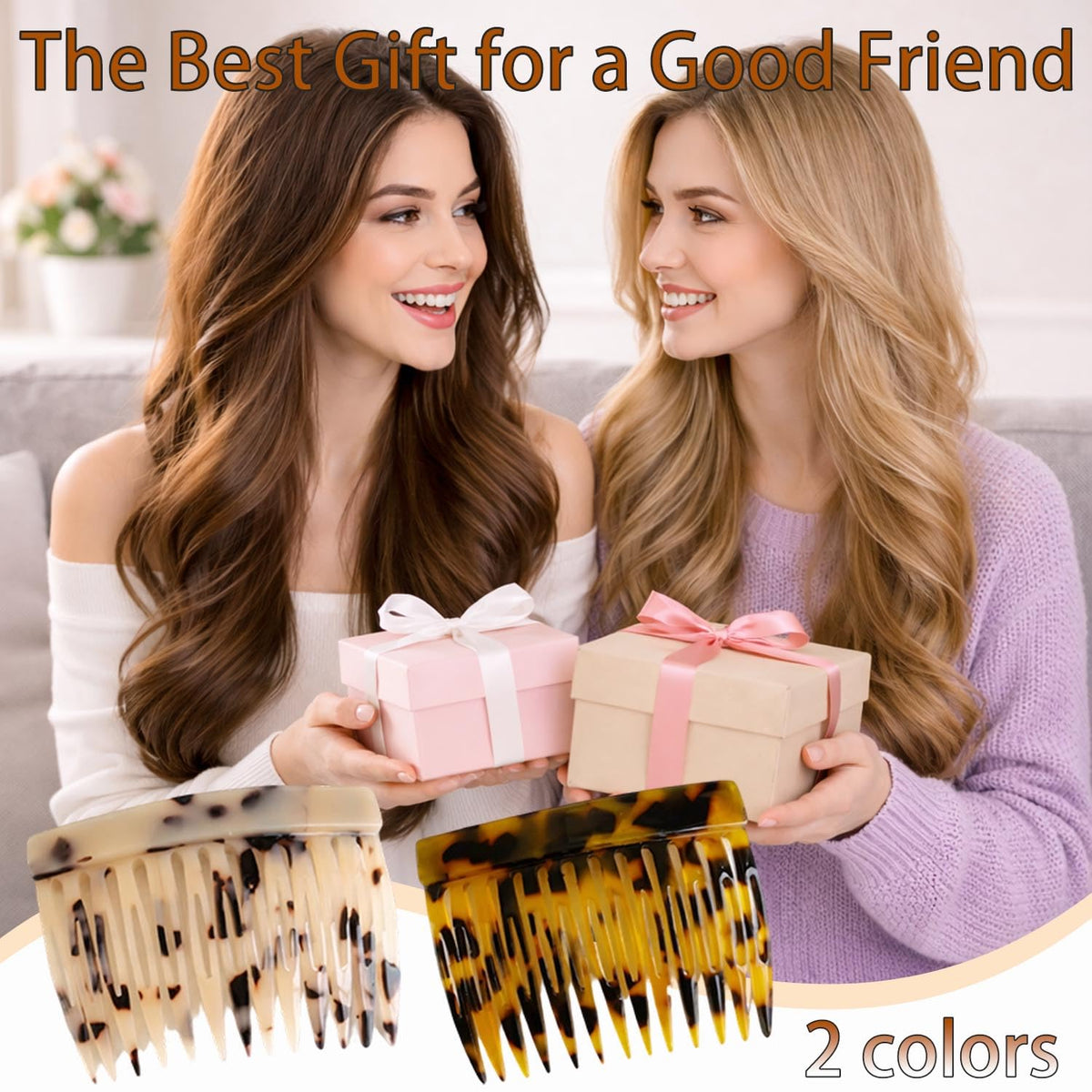 UKSKS detailed tortoiseshell pattern on comb surface offering a stylish, versatile accent