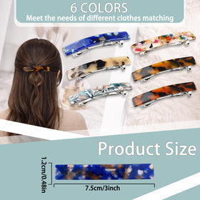 UKSKS barrette used in half-up hairstyle demonstrating reliable all-day hold