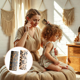 UKSKS comb held in hand to show size, easy travel-friendly grip