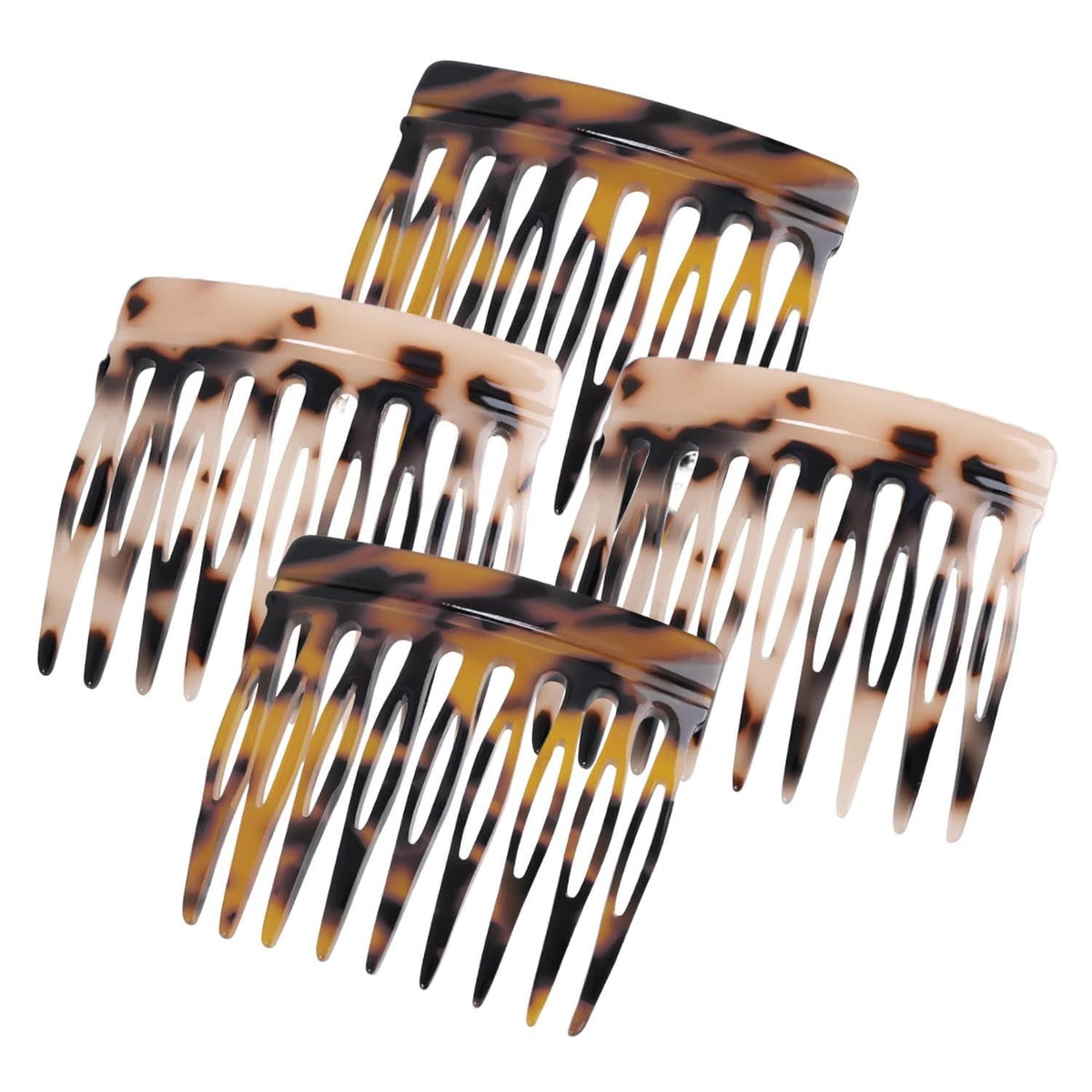 UKSKS tortoise and leopard front packaging showing four decorative combs and benefits