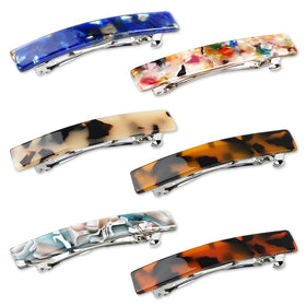 UKSKS front view tortoiseshell barrettes showing classic designs and elegant finish