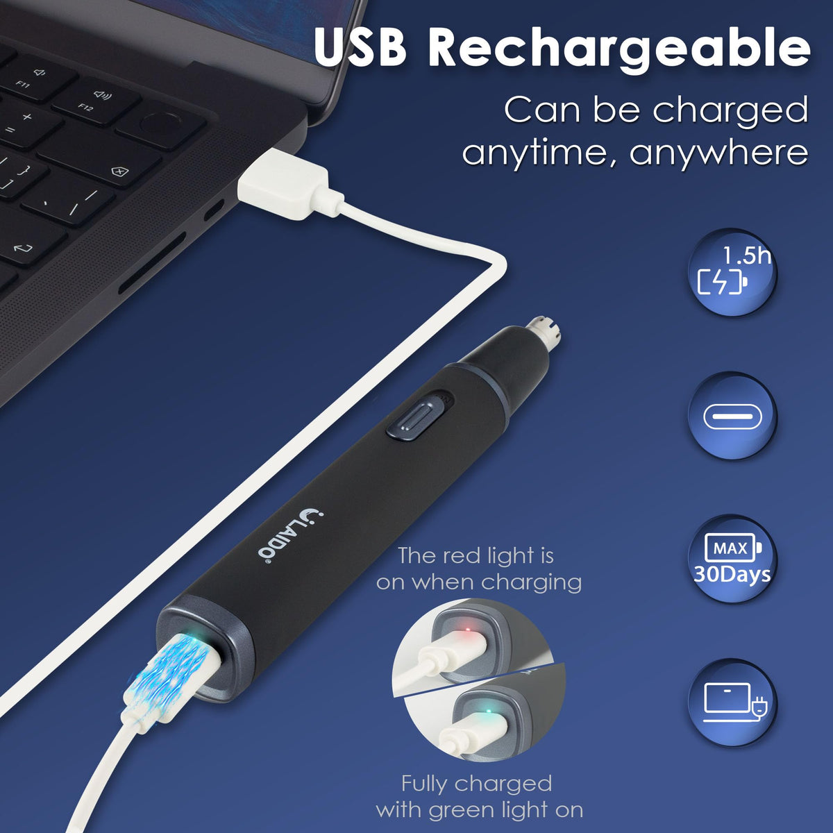 ULAIDO compact size beside a pen for travel-friendly convenience