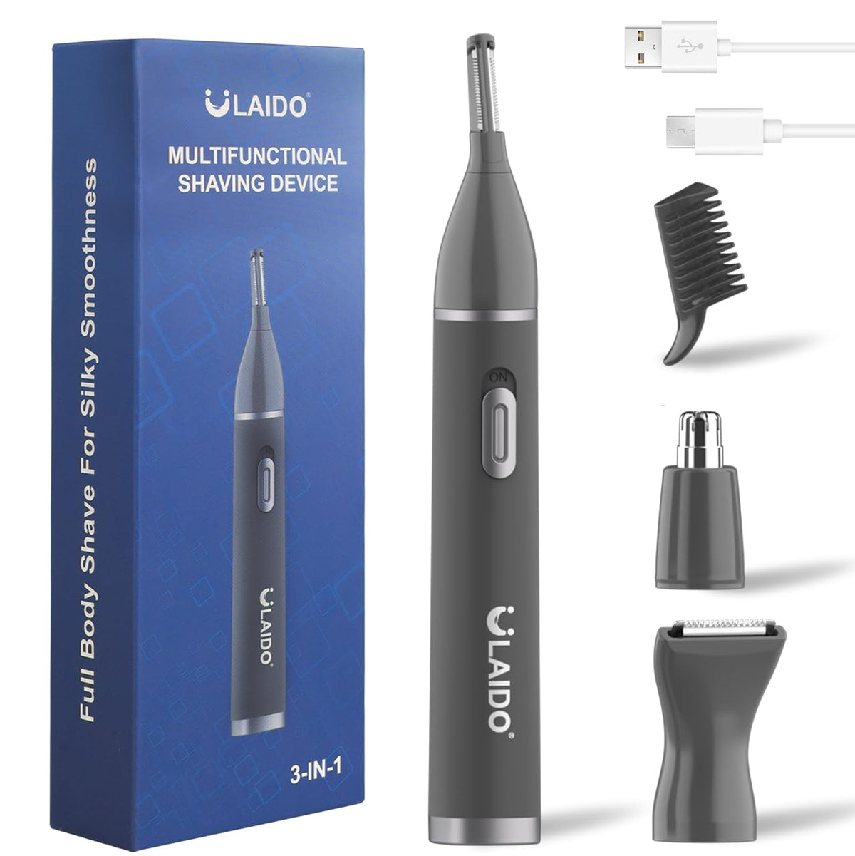 ULAIDO front view showing ergonomic handle and easy grip benefit