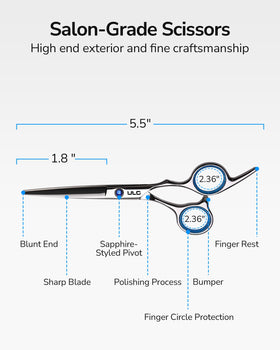 ULG close-up of razor-sharp blade edge showing precise cut performance