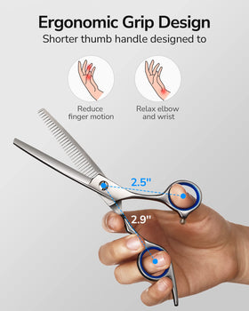 ULG close-up of the smooth razor edge blade showing clean cutting surface for healthy ends