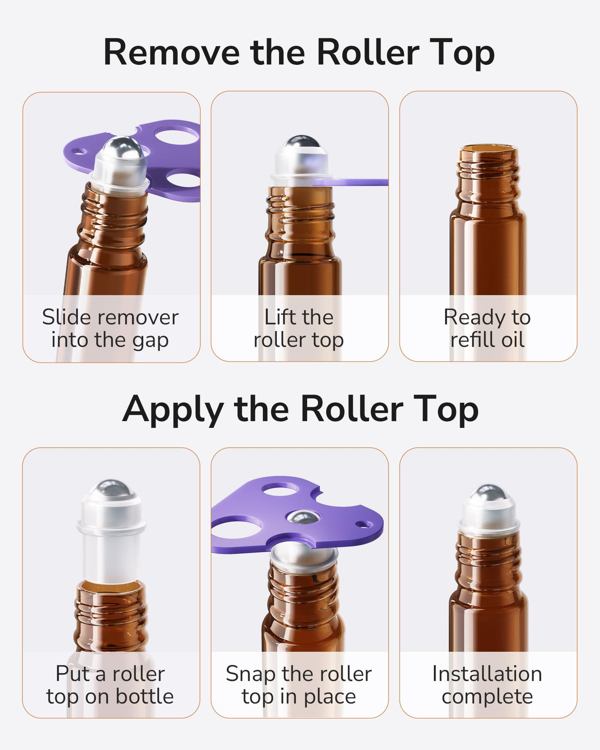 ULG droppers and openers displayed for easy filling and safe assembly