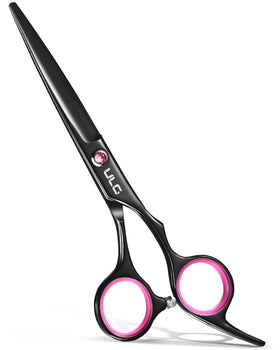 ULG front view of black shears showing full silhouette and durable finish, professional look