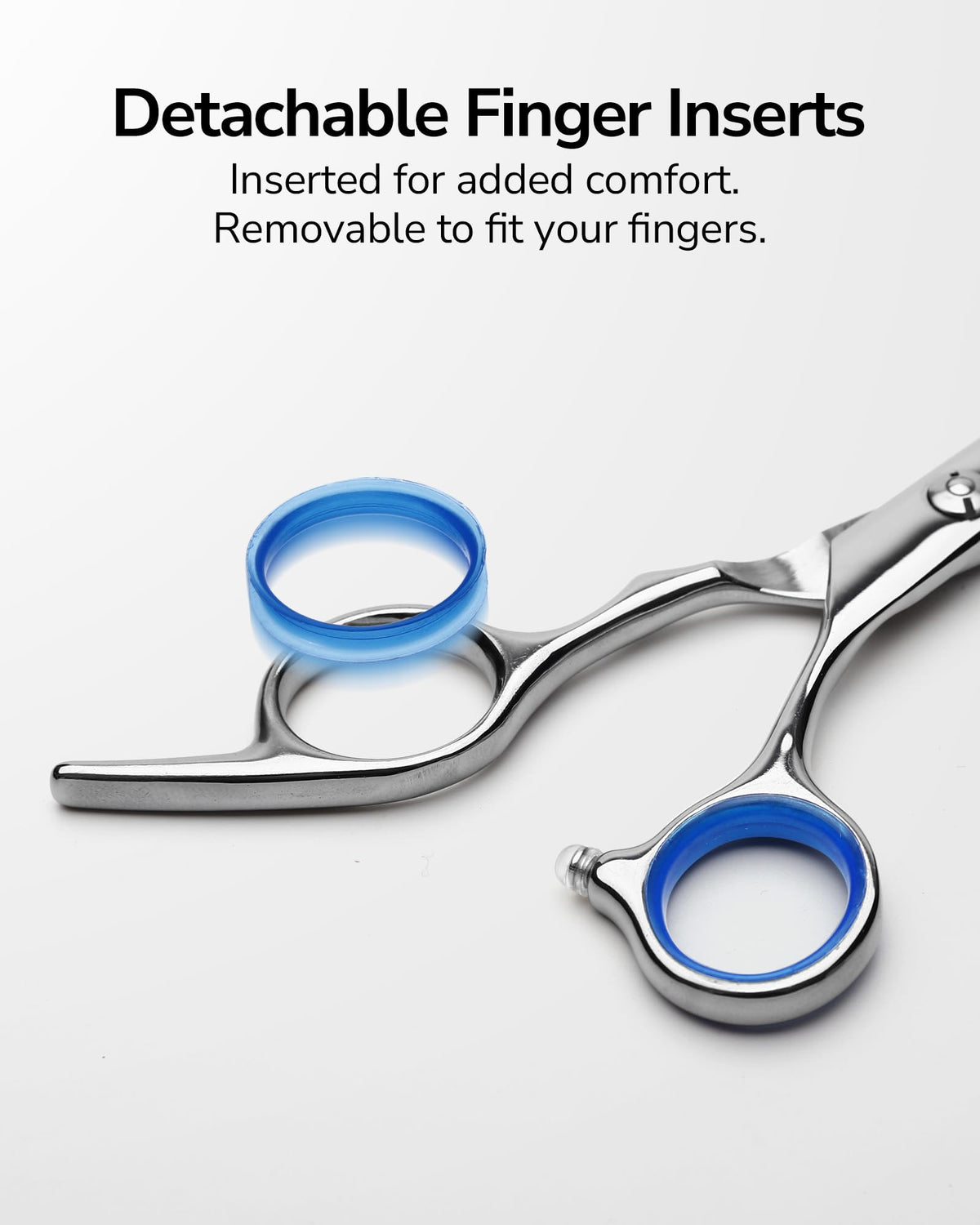 ULG shears held in hand to show scale and easy control for precise trims
