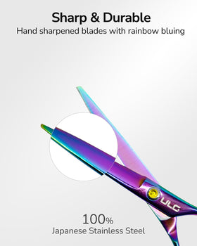 ULG offset handle ergonomic grip reducing wrist strain during extended styling