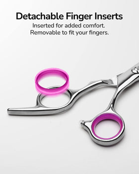 ULG shears beside ruler showing 6.5 inch size for scale and control