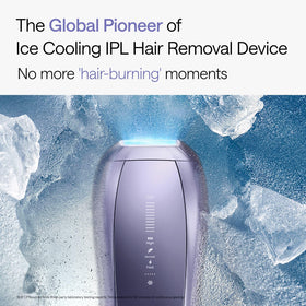 Ulike ice‑cooling sapphire surface closeup for cooler treatments and reduced discomfort