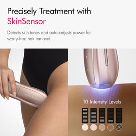 Ulike applied to bikini area highlighting precision and cooling comfort