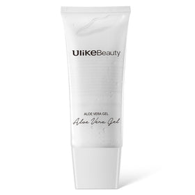 Ulikebeauty gel on bathroom counter staged with beauty device for post-care routine