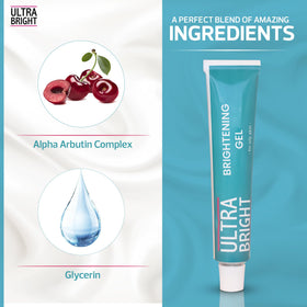 ULTRA BRIGHT open jar texture revealing lightweight gel, hydrating benefit