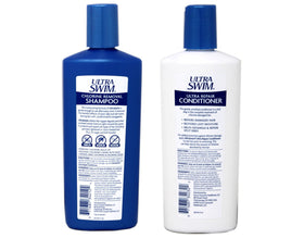 UltraSwim product close-up of shampoo texture demonstrating gentle cleansing benefit