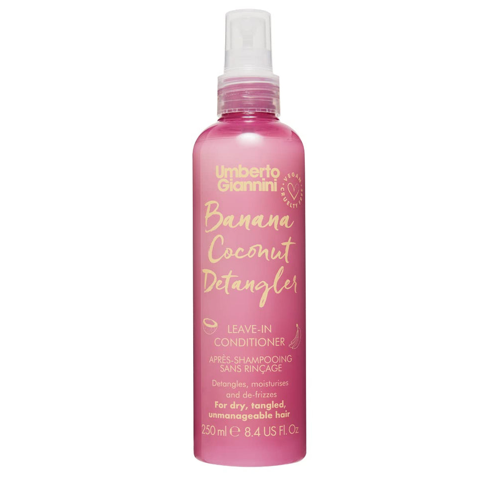 Umberto Giannini front packaging showing bottle and tropical scent benefit