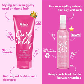 Umberto Giannini label close-up showing ingredients and silicone-free benefit