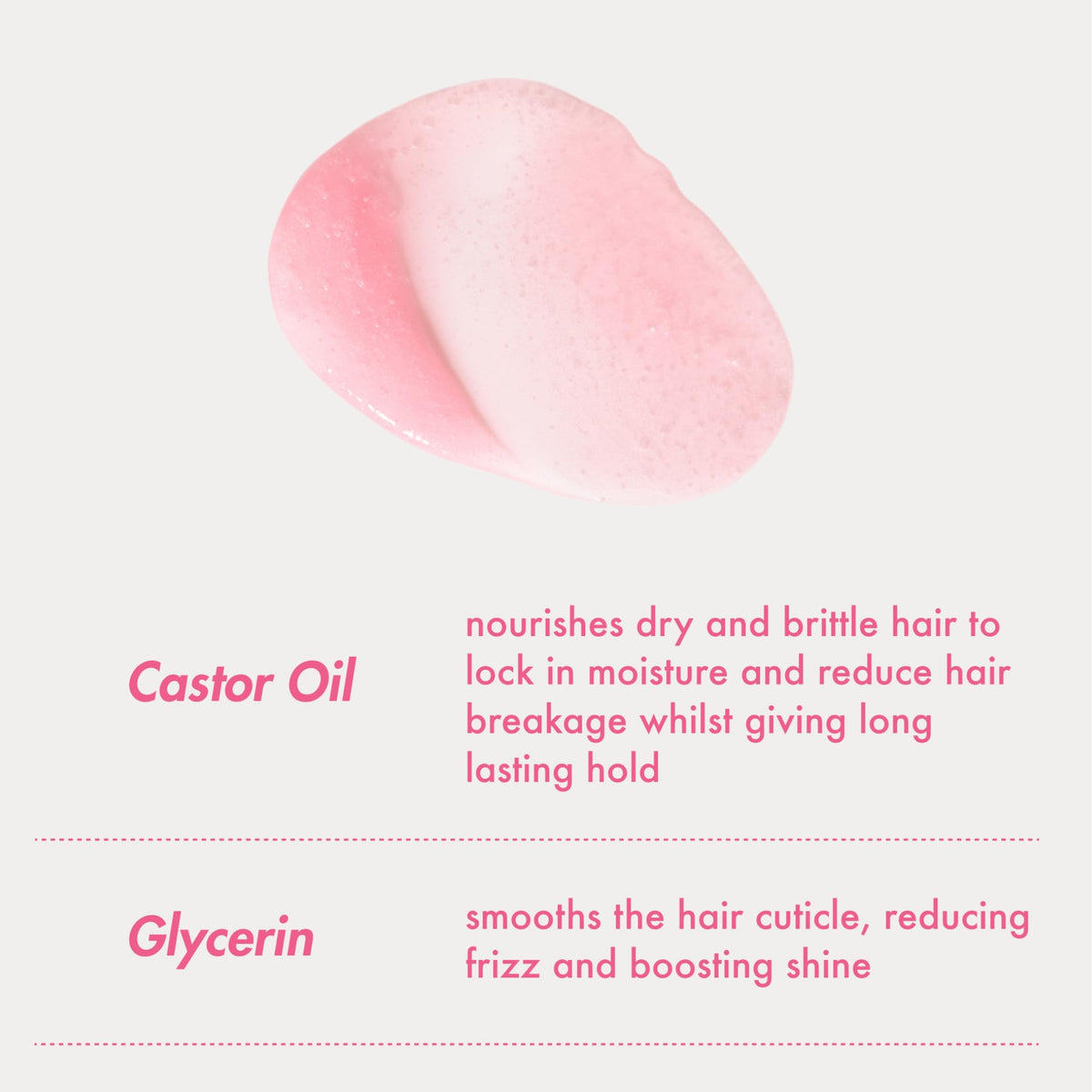 Umberto Giannini ingredients label closeup highlighting clean, vegan benefit