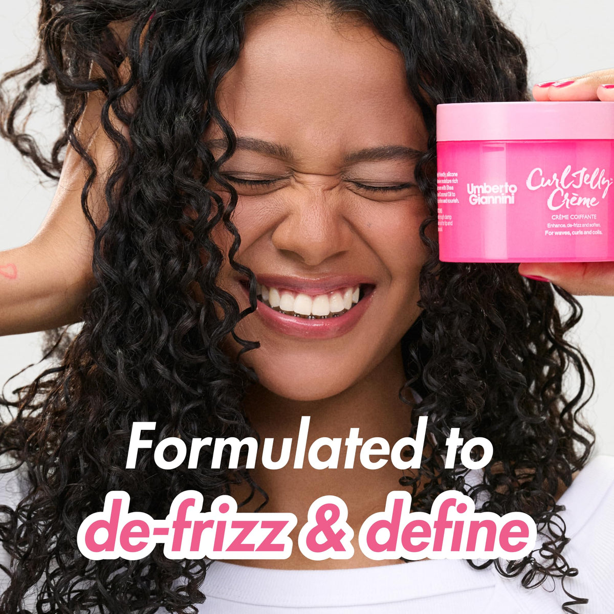 Umberto Giannini pump dispensing crème texture for hydration