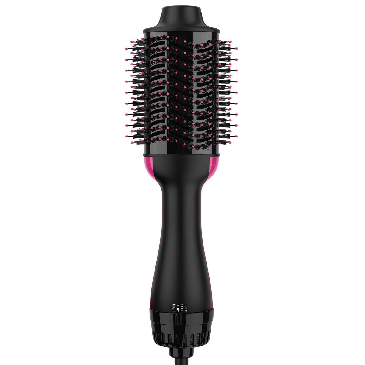 Umeely front view showing box and included hot air brush, convenient all-in-one