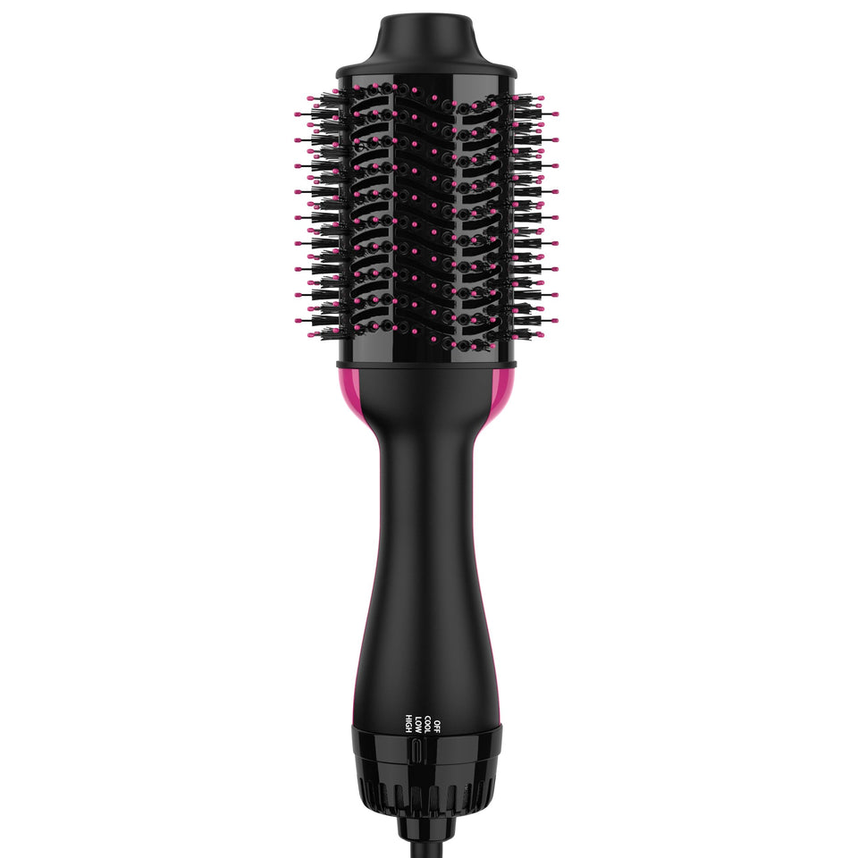 Umeely front view showing box and included hot air brush, convenient all-in-one