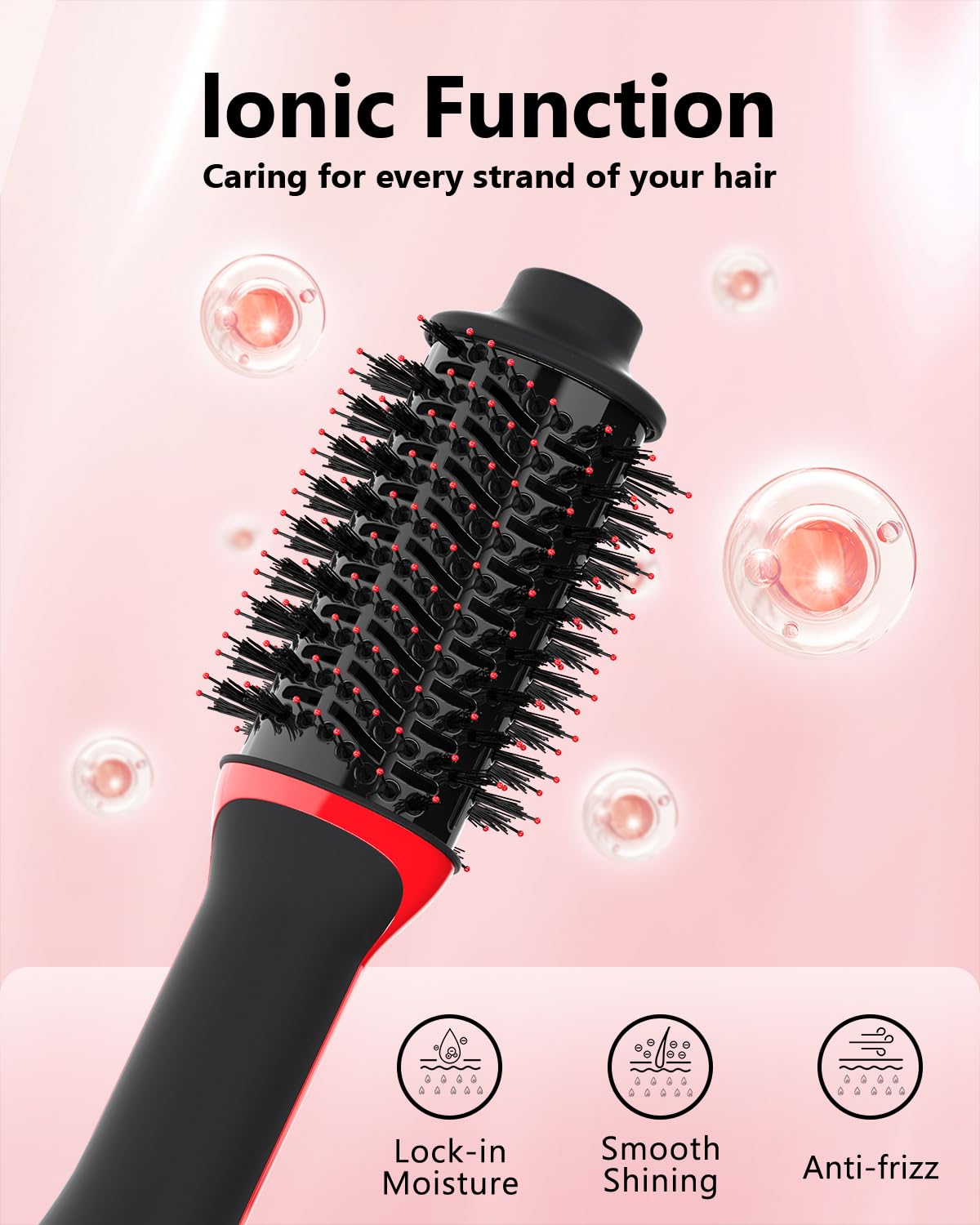 Umeely ceramic-titanium barrel detail for even heat and shine
